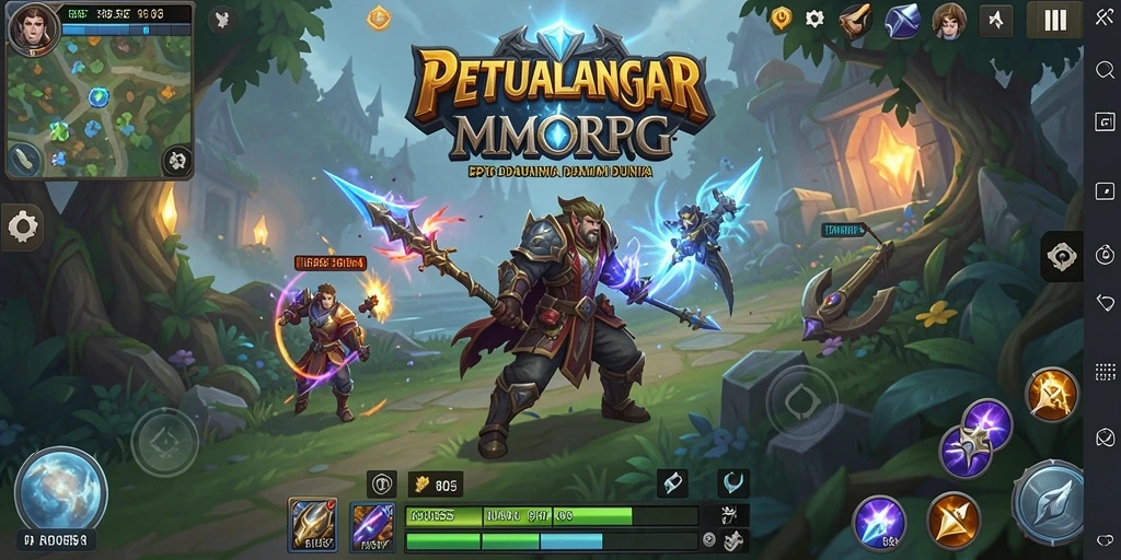 Tampilan gameplay mendebarkan dari game MMORPG 8055.
