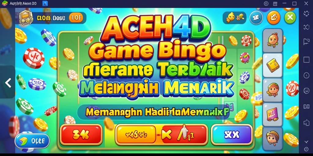 Tampilan gameplay ACEH4D yang seru dan menarik saat bermain Bingo.