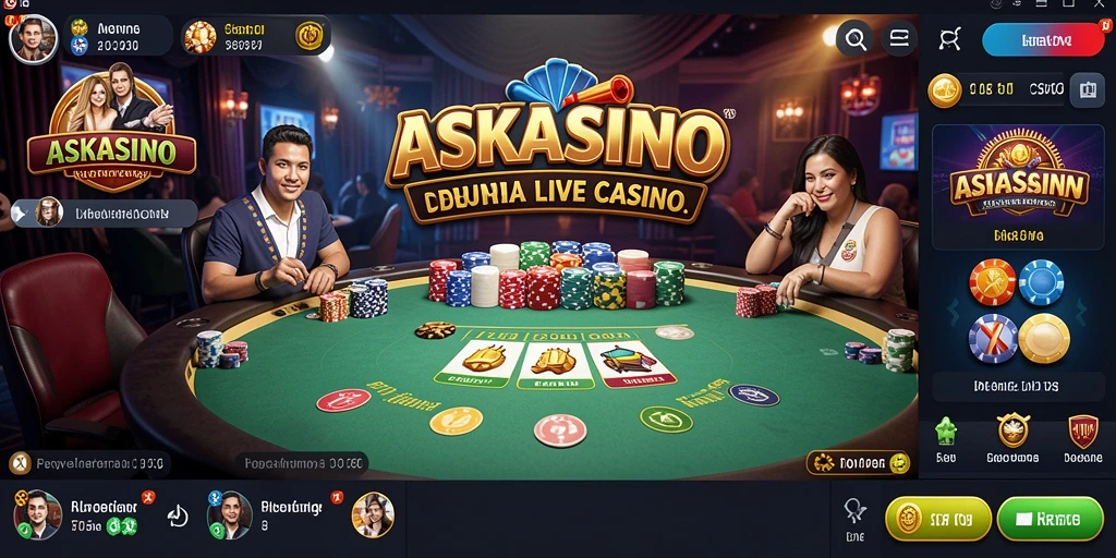 Tampilan gameplay Live Casino yang seru dan interaktif.