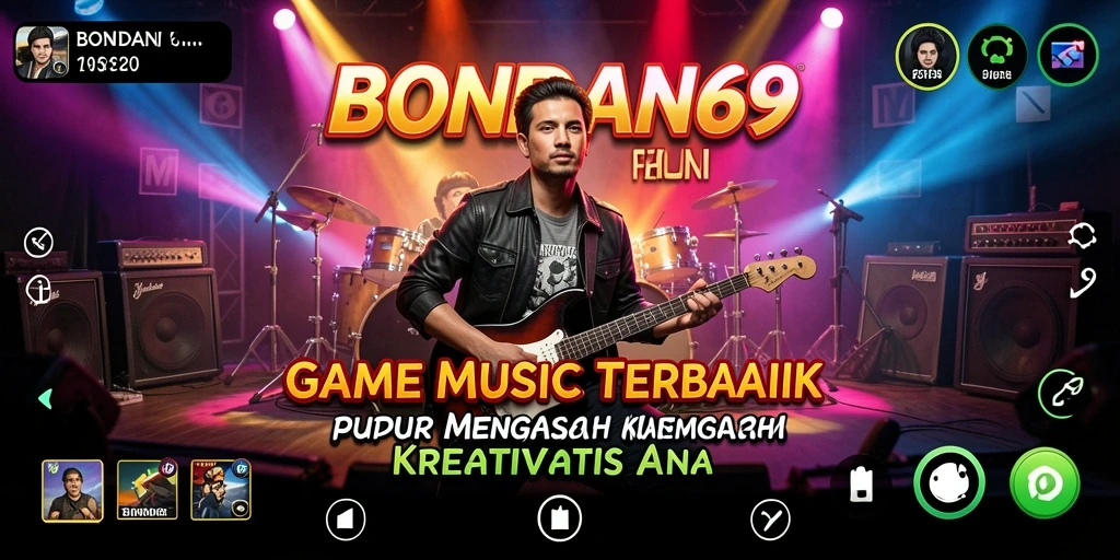 Tampilan gameplay BONDAN69 yang menarik dengan berbagai pilihan musik.