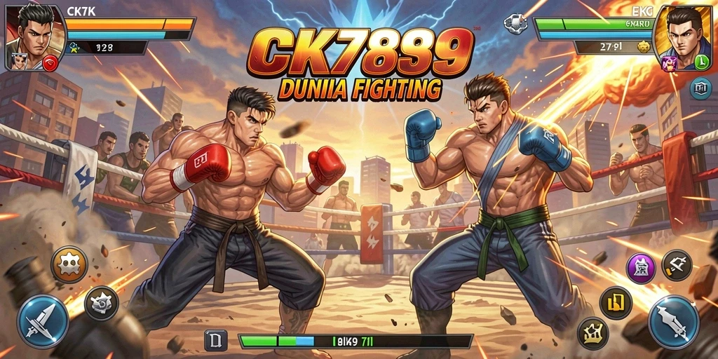Tampilan gameplay CK789 menonjolkan aksi pertarungan yang intens dan mendebarkan.