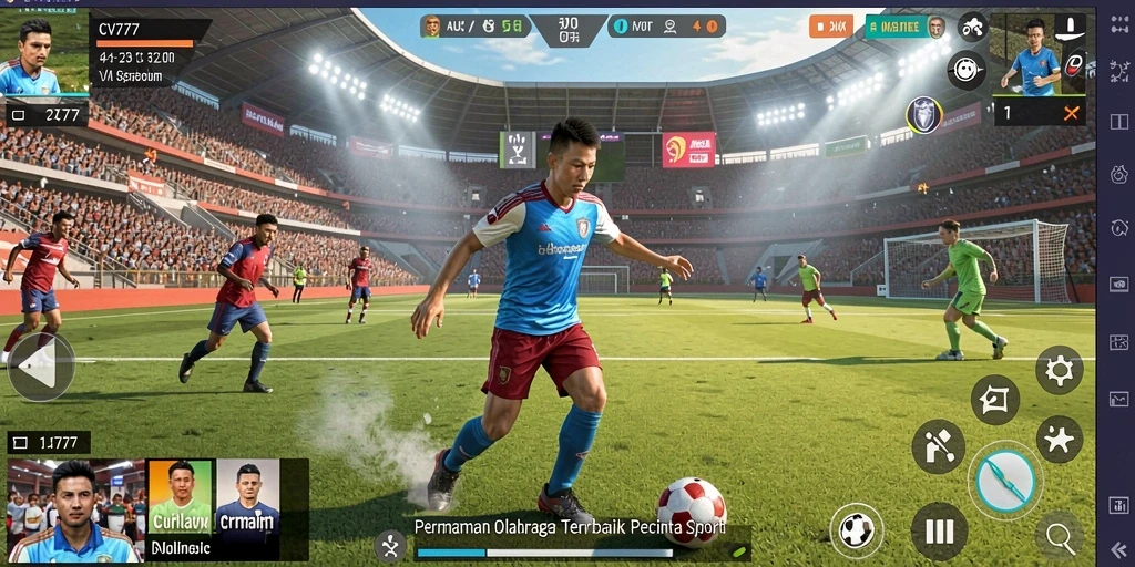 Tampilan gameplay seru dan interaktif dari CV777 dalam olahraga.