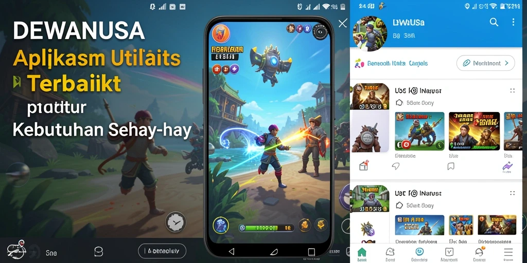Tampilan antarmuka modern DEWANUSA yang user-friendly.