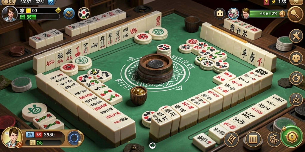 Tampilan gameplay Mahjong yang menarik dan interaktif di G668.