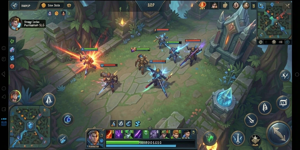 Tampilan menarik gameplay strategi di HARAPJP.