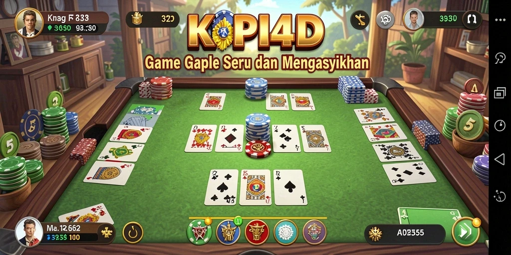 Tampilan menarik saat bermain Gaple di KOPI4D.