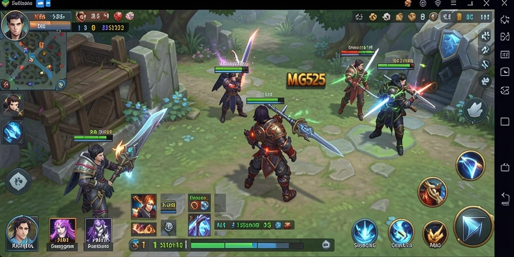Tangkapan layar gameplay yang menarik dari MG525 dengan elemen SLG yang mendalam.