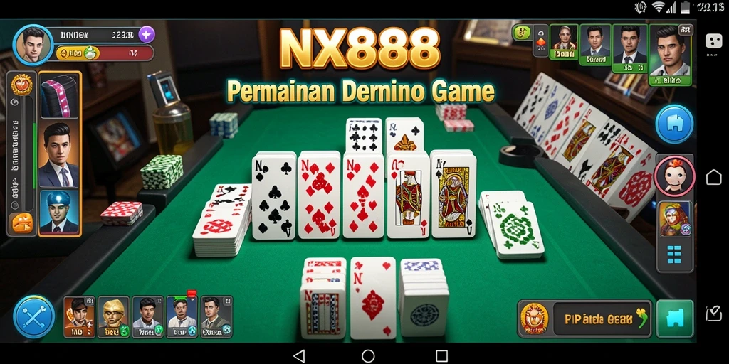 Tangkapan layar utama dari gameplay Domino yang menegangkan.