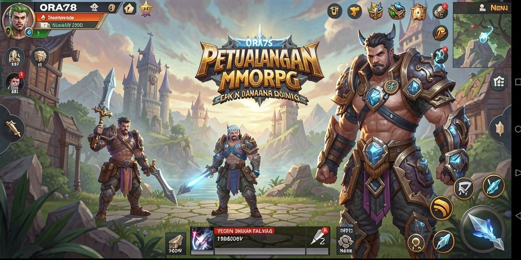 Gameplay dinamis dan seru dalam dunia MMORPG ORA78.