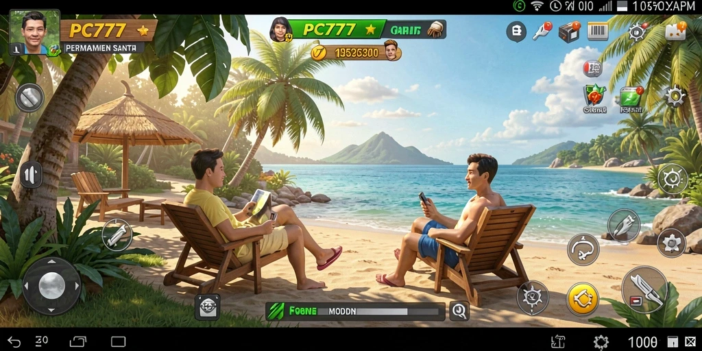 Screenshot gameplay <strong>PC777</strong> yang penuh warna dan seru.