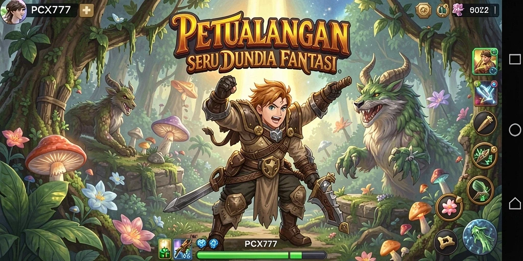 Cuplikan gameplay seru dari PCX777 yang menunjukkan petualangan mendebarkan.