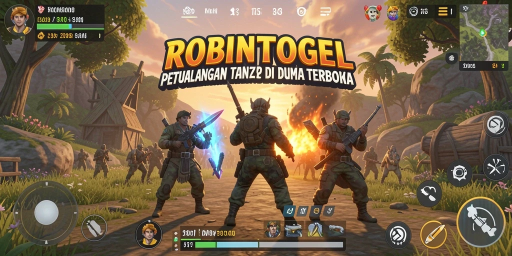 Tampilan gameplay Open World yang menakjubkan di ROBINTOGEL.