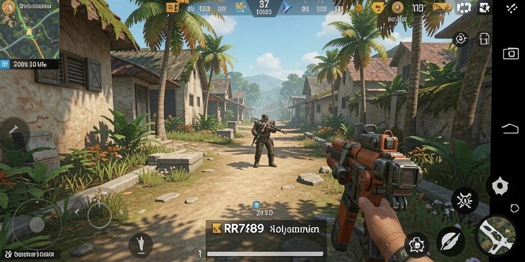 Tampilan gameplay yang menarik dan penuh warna dari RR789.