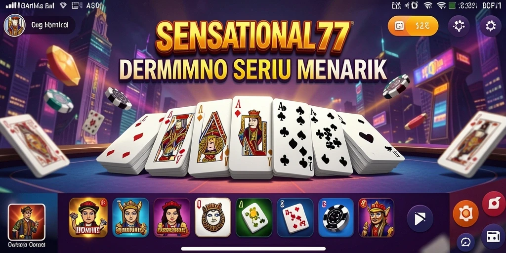 Screenshot gameplay SENSATIONAL77 menampilkan momen seru permainan Domino.