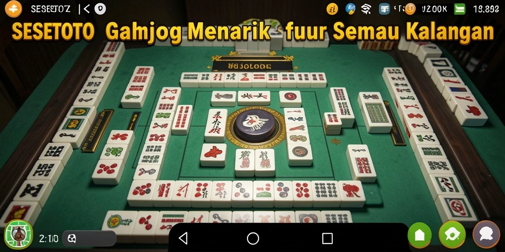 Gameplay Mahjong yang seru dan menantang di SESETOTO.