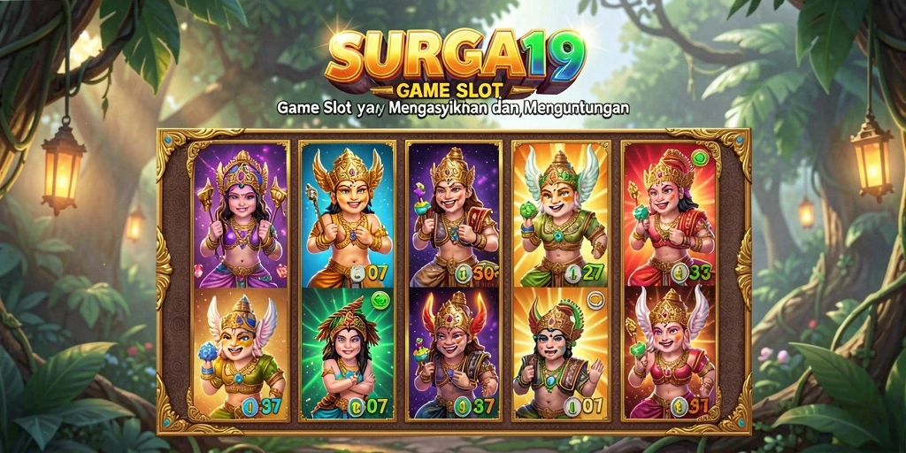 Screenshot SURGA19 yang menggambarkan gameplay Slot yang mengasyikkan.