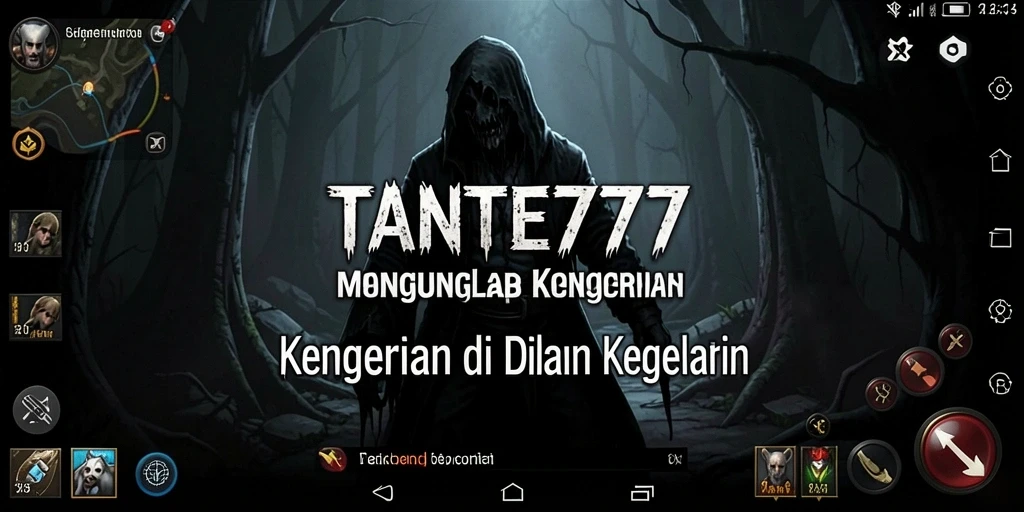 Screenshot TANTE777 menampilkan momen mencekam dalam gameplay Horror.