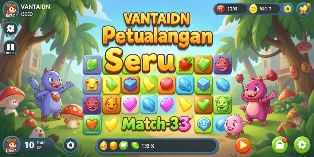 Gameplay seru VANTAIDN dalam genre Match-3.