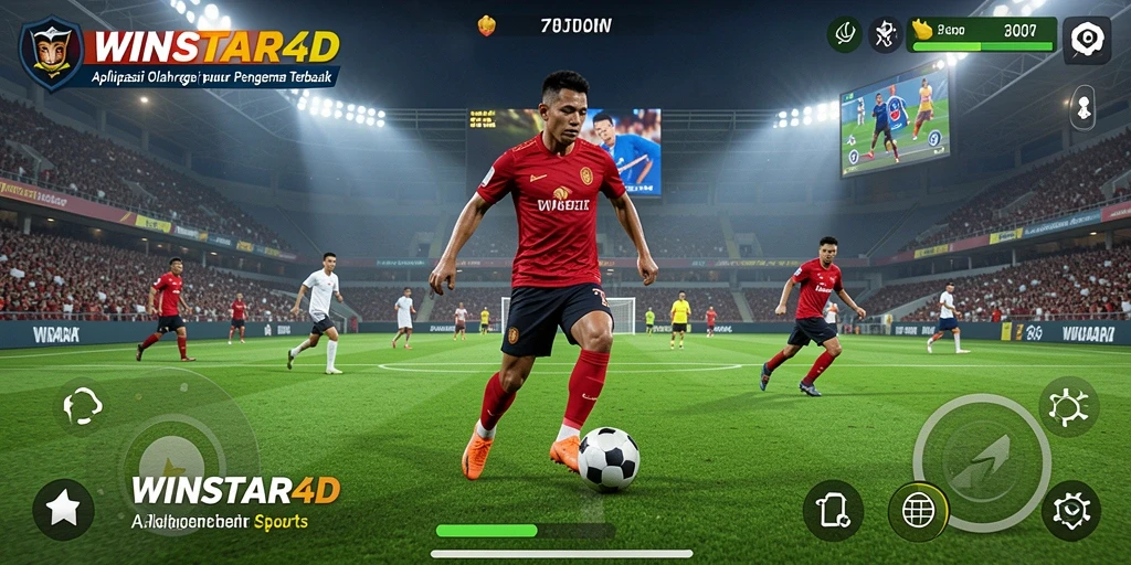 Tampilan utama <strong>WINSTAR4D</strong> dengan informasi menarik tentang olahraga.